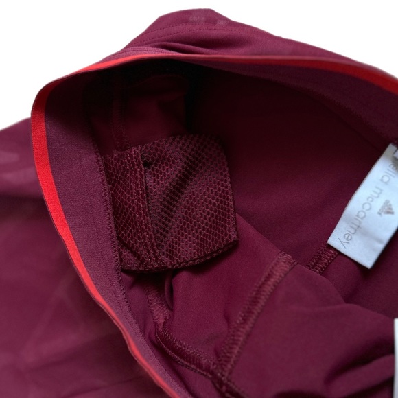 Stella McCartney X Adidas Run 3/4 Tights Red sz Small - Picture 7 of 14